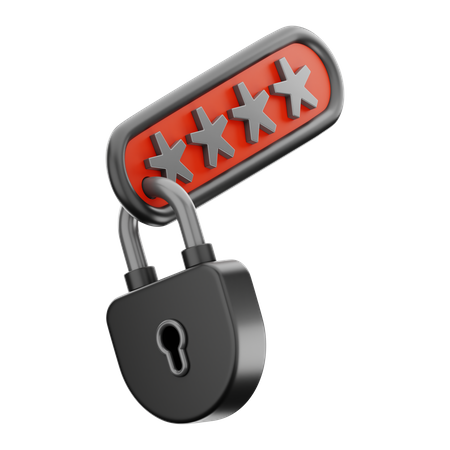 Lock Password  3D Icon