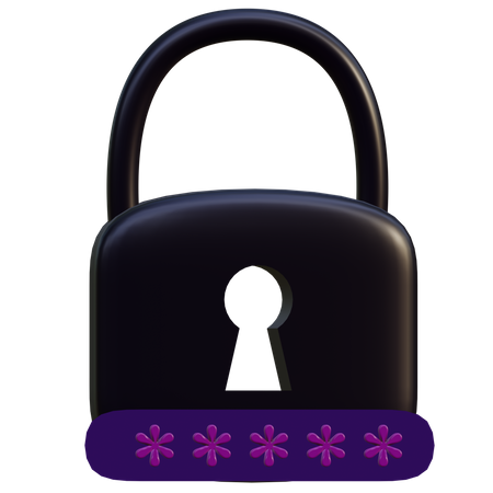 Lock Password  3D Icon