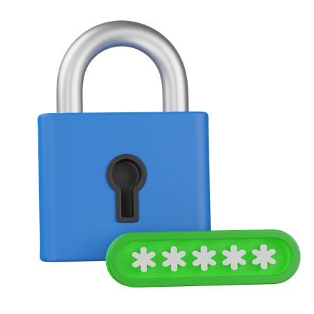 Lock password  3D Icon