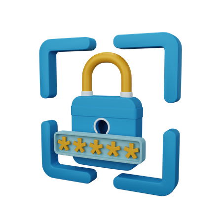 Lock Password 3D Icon