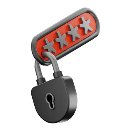 Lock Password  3D Icon