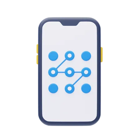 Lock Pattern  3D Icon