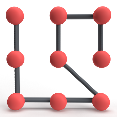 Lock Pattern  3D Icon