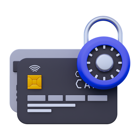 Lock Payment  3D Icon