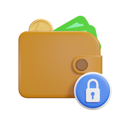 Lock Payment  3D Icon