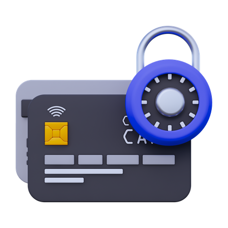 Lock Payment  3D Icon