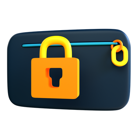 Lock Paymet  3D Icon