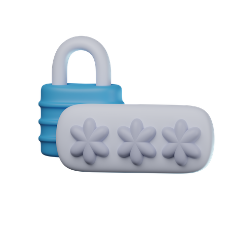 Lock Pin  3D Icon