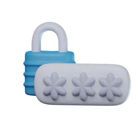 Lock Pin  3D Icon
