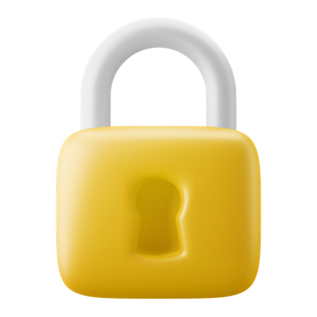 Lock Protection  3D Icon