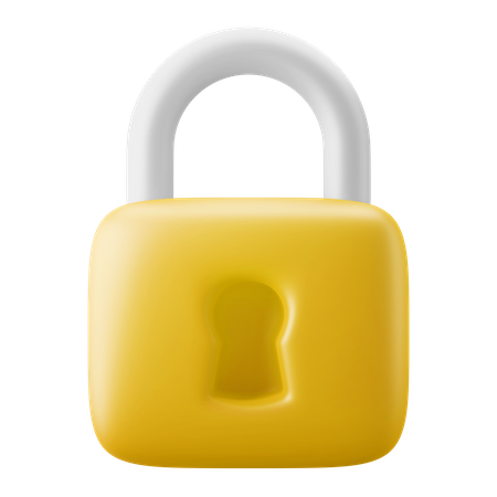 Lock Protection  3D Icon