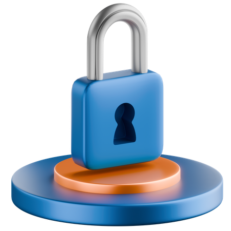 Lock Security  3D Icon