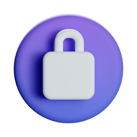 Lock Security  3D Icon