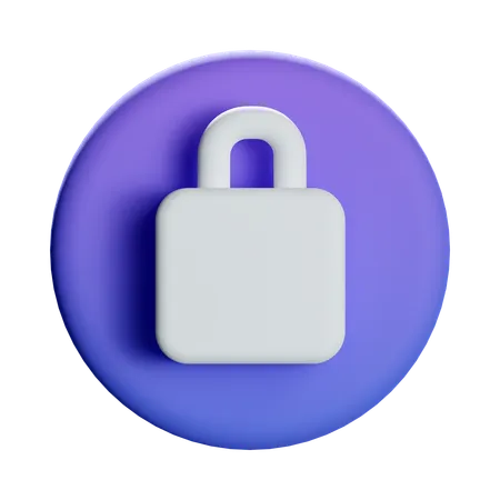 Lock Security  3D Icon