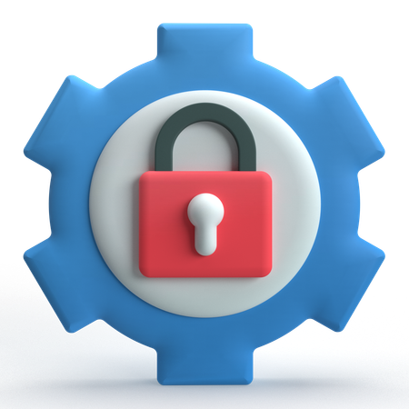 Lock Setting  3D Icon