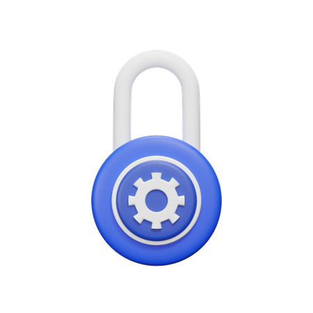 Lock Setting  3D Icon