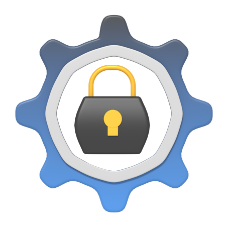 Lock Setting  3D Icon