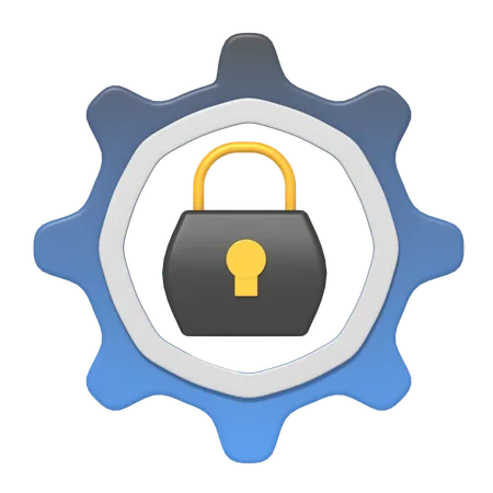 Lock Setting  3D Icon