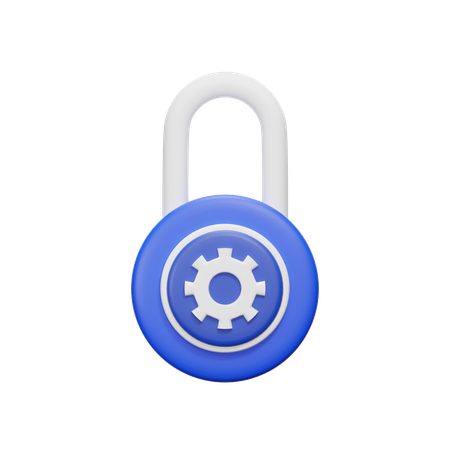 Lock Setting  3D Icon