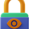 eye password 3d logo
