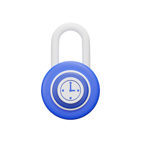 Lock Time  3D Icon