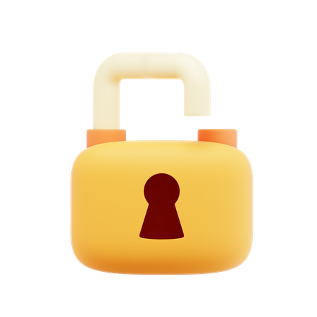 Lock Unlock  3D Icon