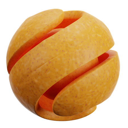 Locke abstrakte form  3D Icon