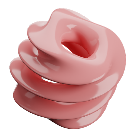 Locke abstrakte form  3D Icon