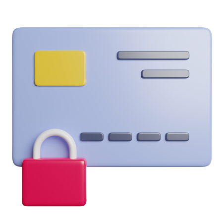 Locked Card  3D Icon