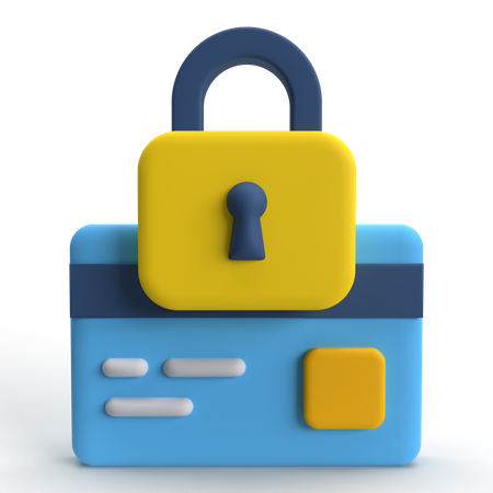 Locked Card  3D Icon