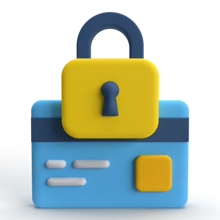 Locked Card  3D Icon