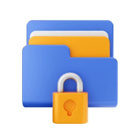 Locked File  3D Icon