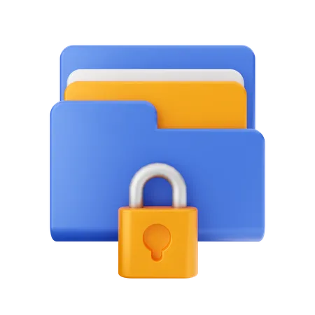 Locked File  3D Icon