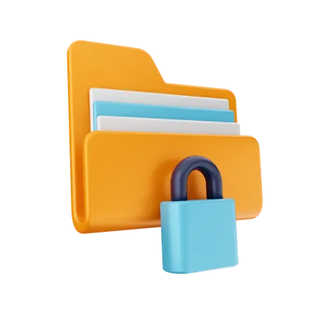 Locked File  3D Icon