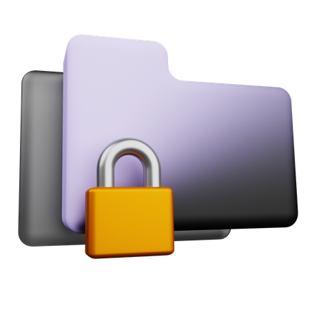 Locked File  3D Icon