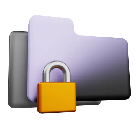 Locked File  3D Icon