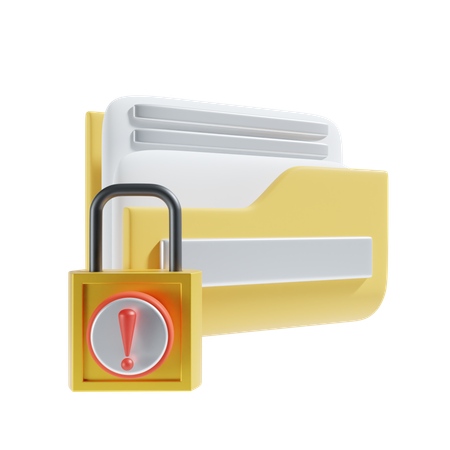 Locked folder  3D Icon