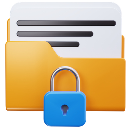 Locked Folder  3D Icon