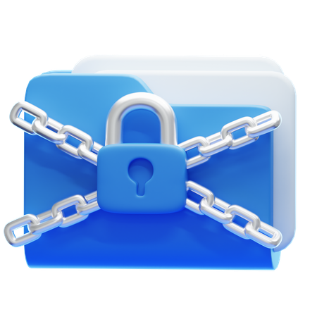 Locked folder  3D Icon