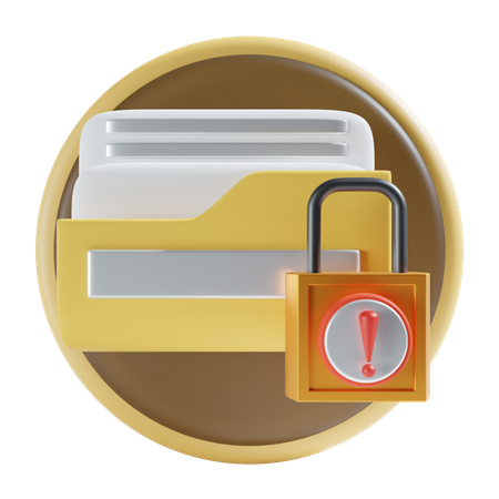 Locked folder  3D Icon