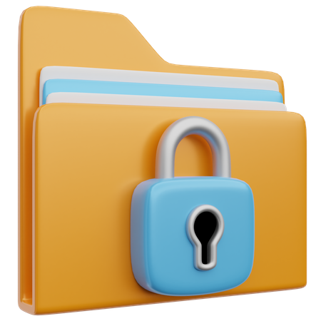 Locked Folder  3D Icon