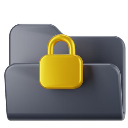 Locked Folder  3D Icon