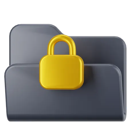 Locked Folder  3D Icon