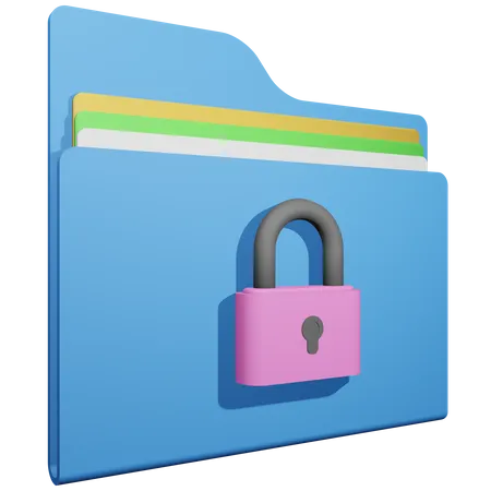 Locked Folder  3D Icon