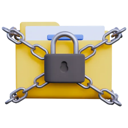 Locked Folder  3D Icon