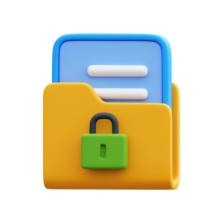 Locked Folder  3D Icon