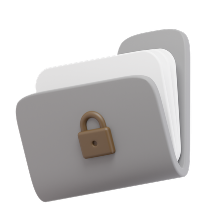 Locked Folder  3D Icon