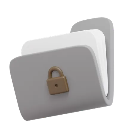Locked Folder  3D Icon