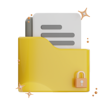 Locked Folder  3D Icon