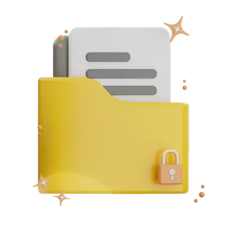 Locked Folder  3D Icon